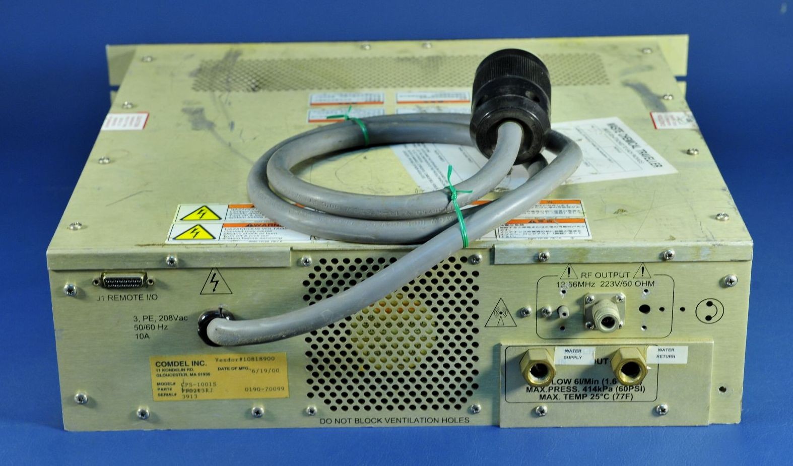 240 COMDEL RF POWER SUPPLY CPS-1001S – J316Gallery